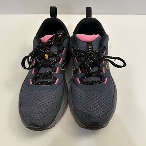 New Balance Women's 510v5 Trail Running Shoe Thunder/Pink Size 7.5